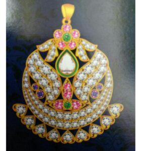 916 Gold Meenakari  Ladies Penadant