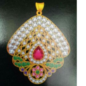 916 Gold Kundan Style ladies Pendant