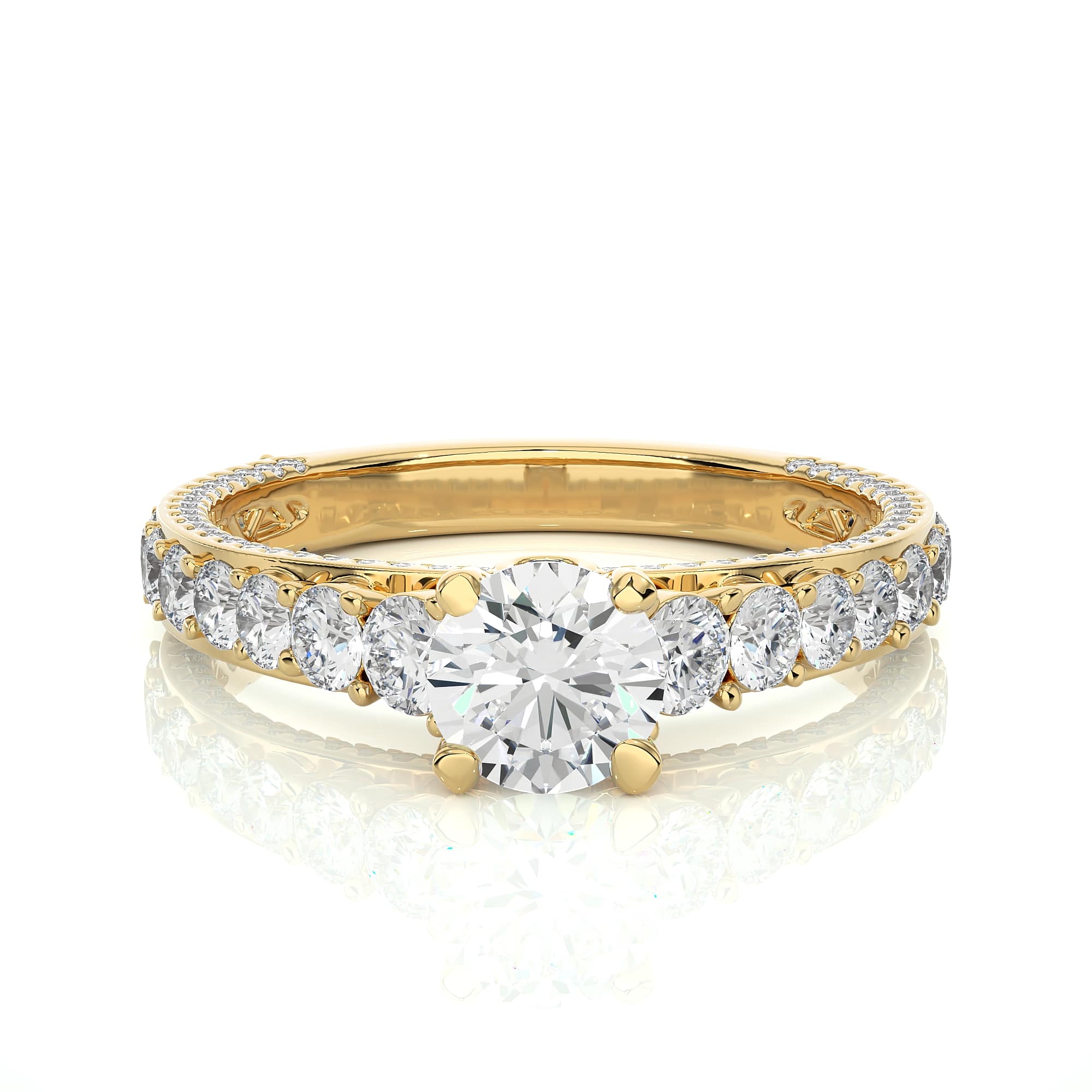 Solitaire Spectacular Ring YG