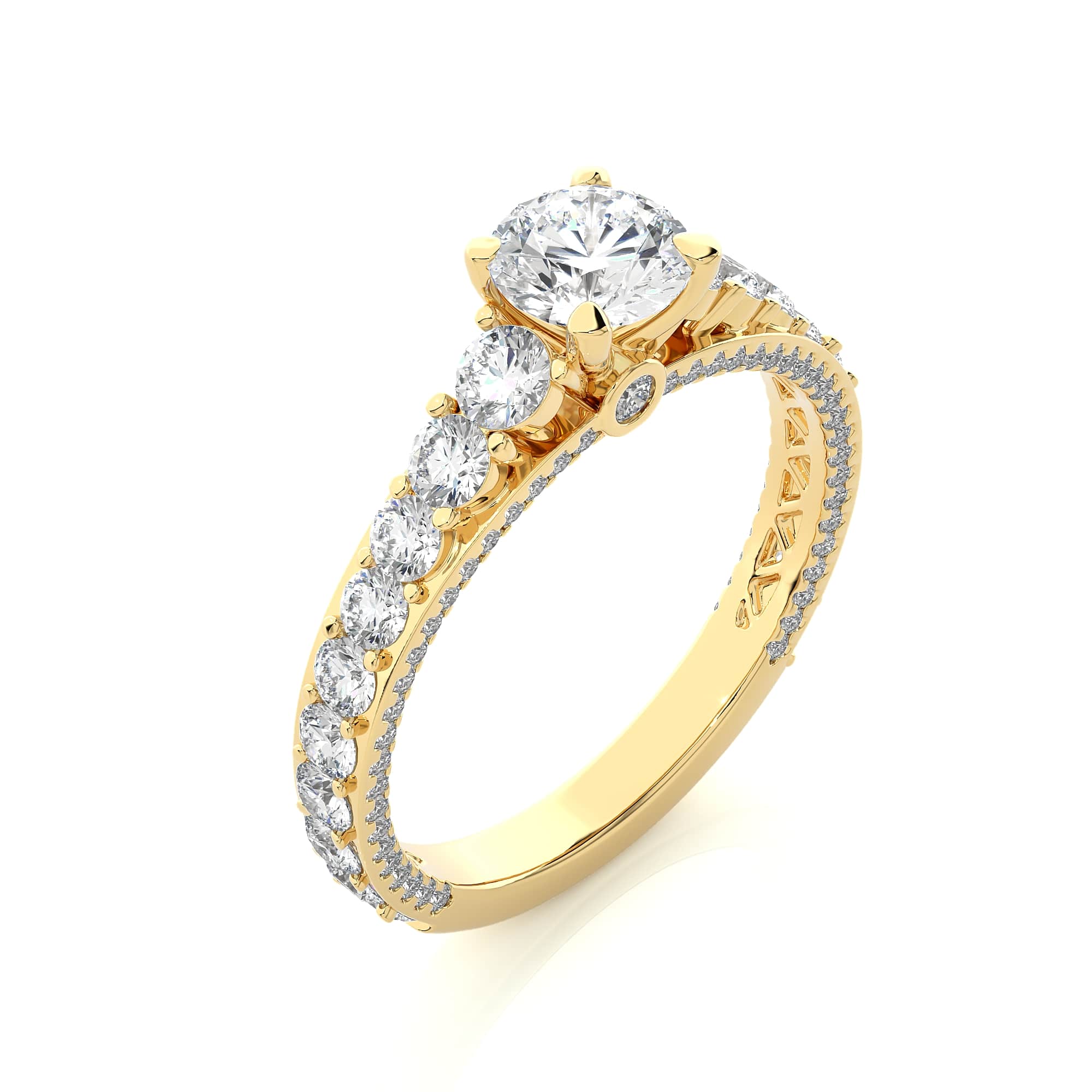 Solitaire Spectacular Ring YG