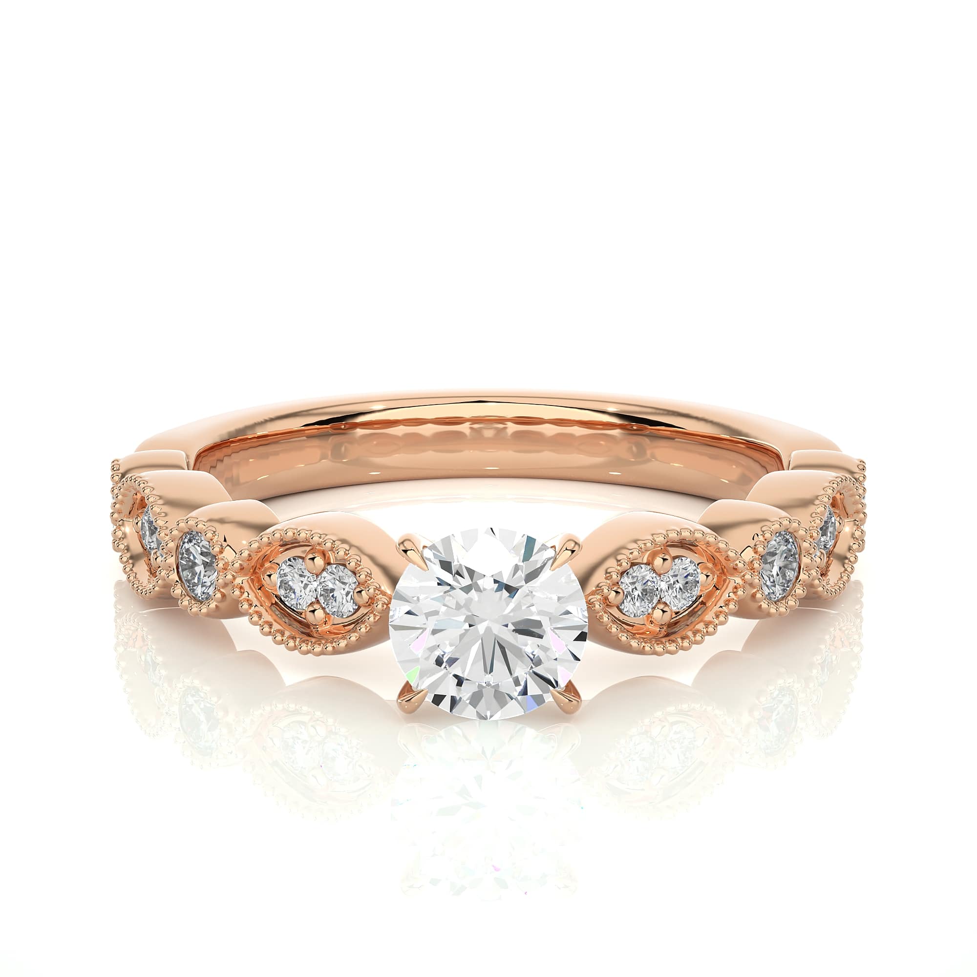 Uniquely Design Solitaire Ring RG