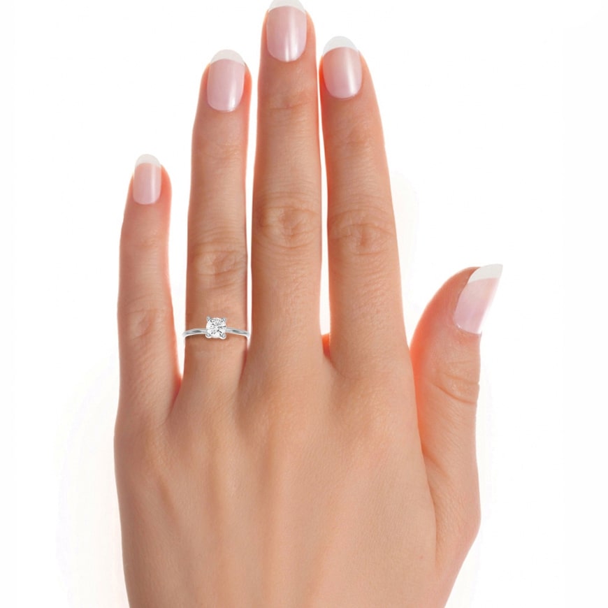 Solitaire Fancy Ring WG