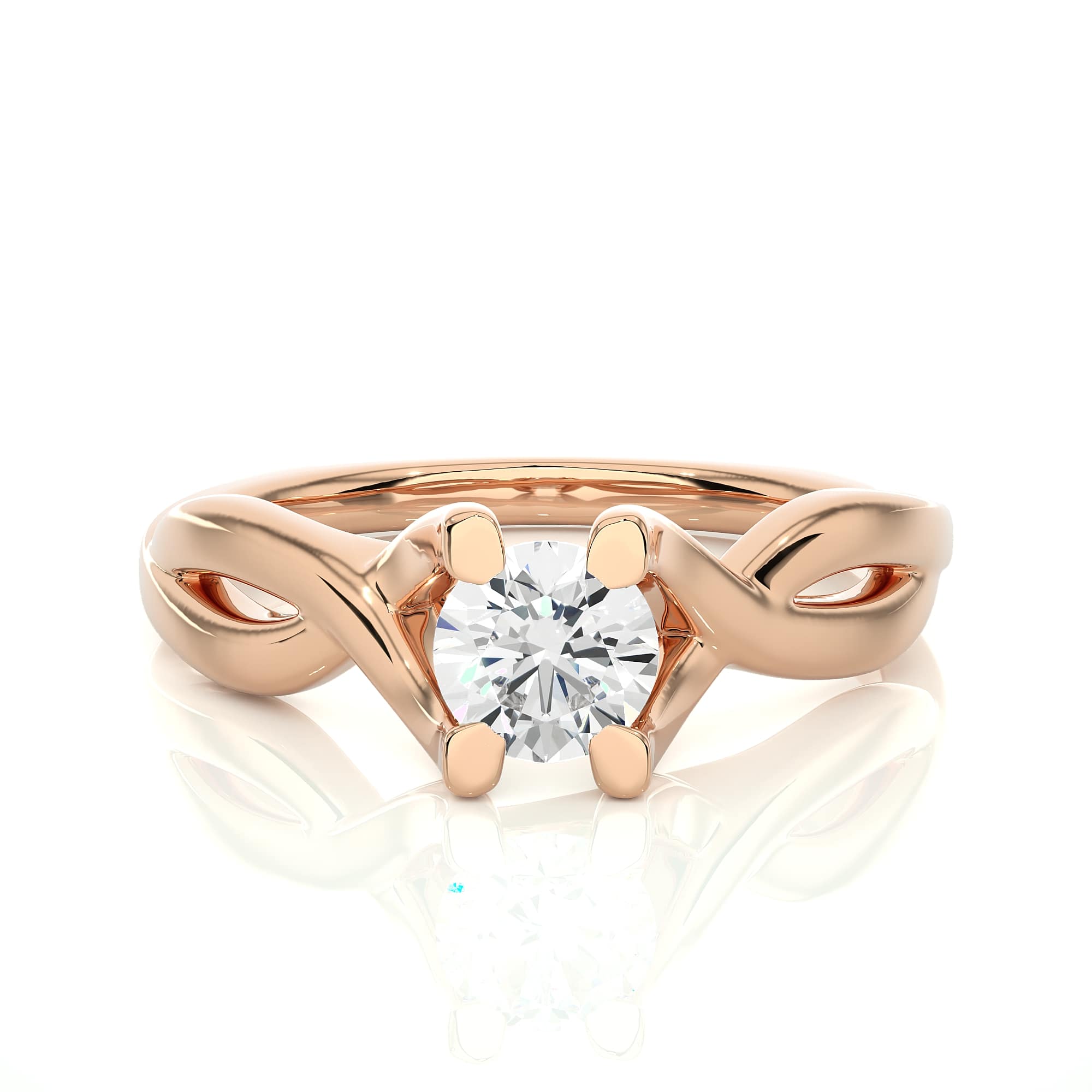 Designed Solitaire Ring RG