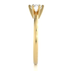 Unique Solitaire Ring YG