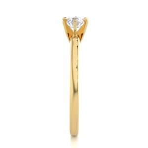 Fancy Solitaire Ring YG
