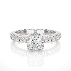 Dazzling Solitaire Ring WG