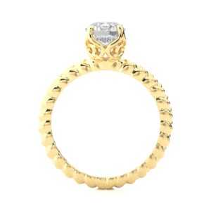 Dazzling Solitaire Ring YG