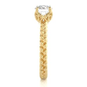 Dazzling Solitaire Ring YG