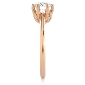 Solitaire Diamond Ring in Rose Gold