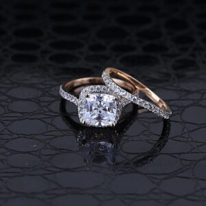 Gold full cz diamond ladies ring