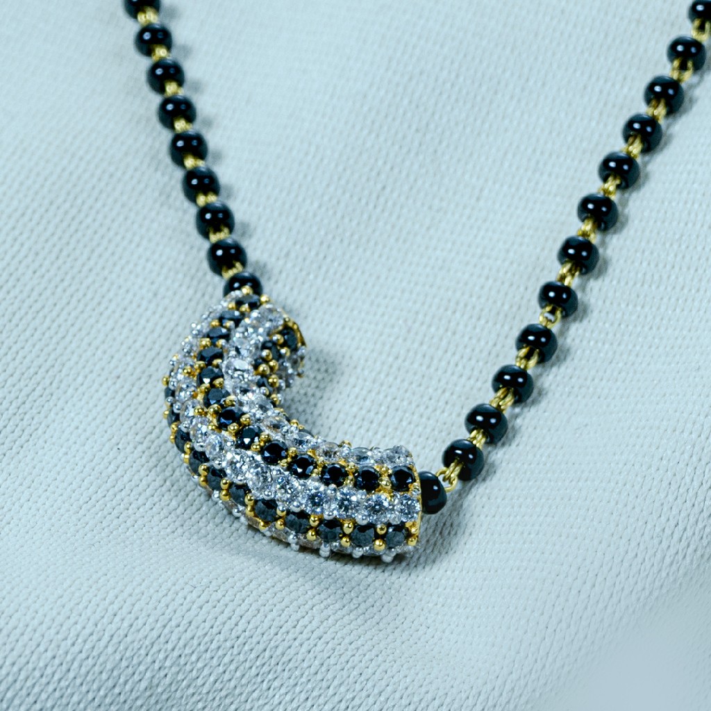 cz diamond mangalsutra
