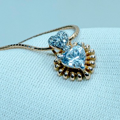 22KT Gold Modern Pendant Chain P18-587