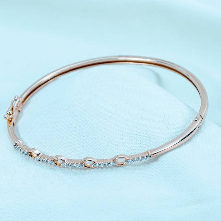 22kt gold plain bracelet  lB1-490