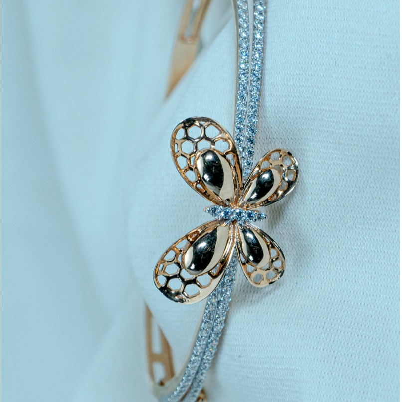 22kt gold flower women bracelet LB-177