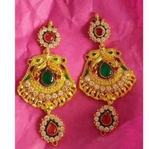 916 Gold Fancy Bridal Earring