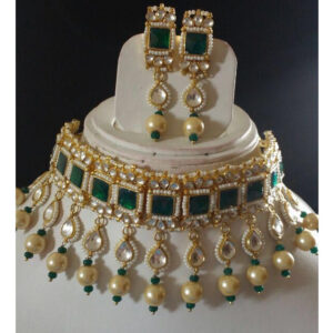 Gold Plated 925 Silver Choker Necklace Set