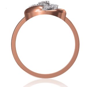 18 Kt Rose Gold Designer Ladies Ring