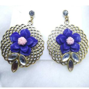 Artificial Flower Shape Ladies Earrings