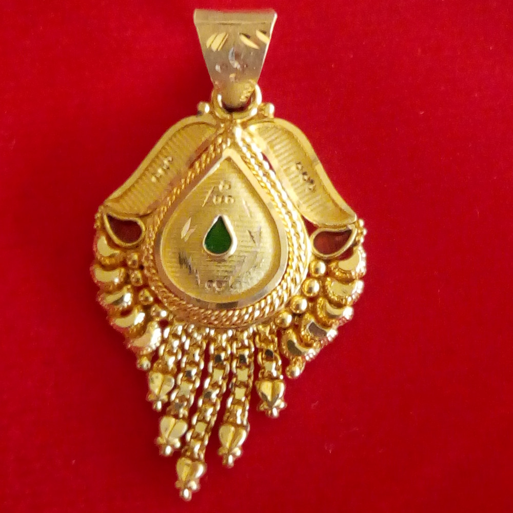 Indian Traditional 916 Gold Ladies Pendant - Image 4