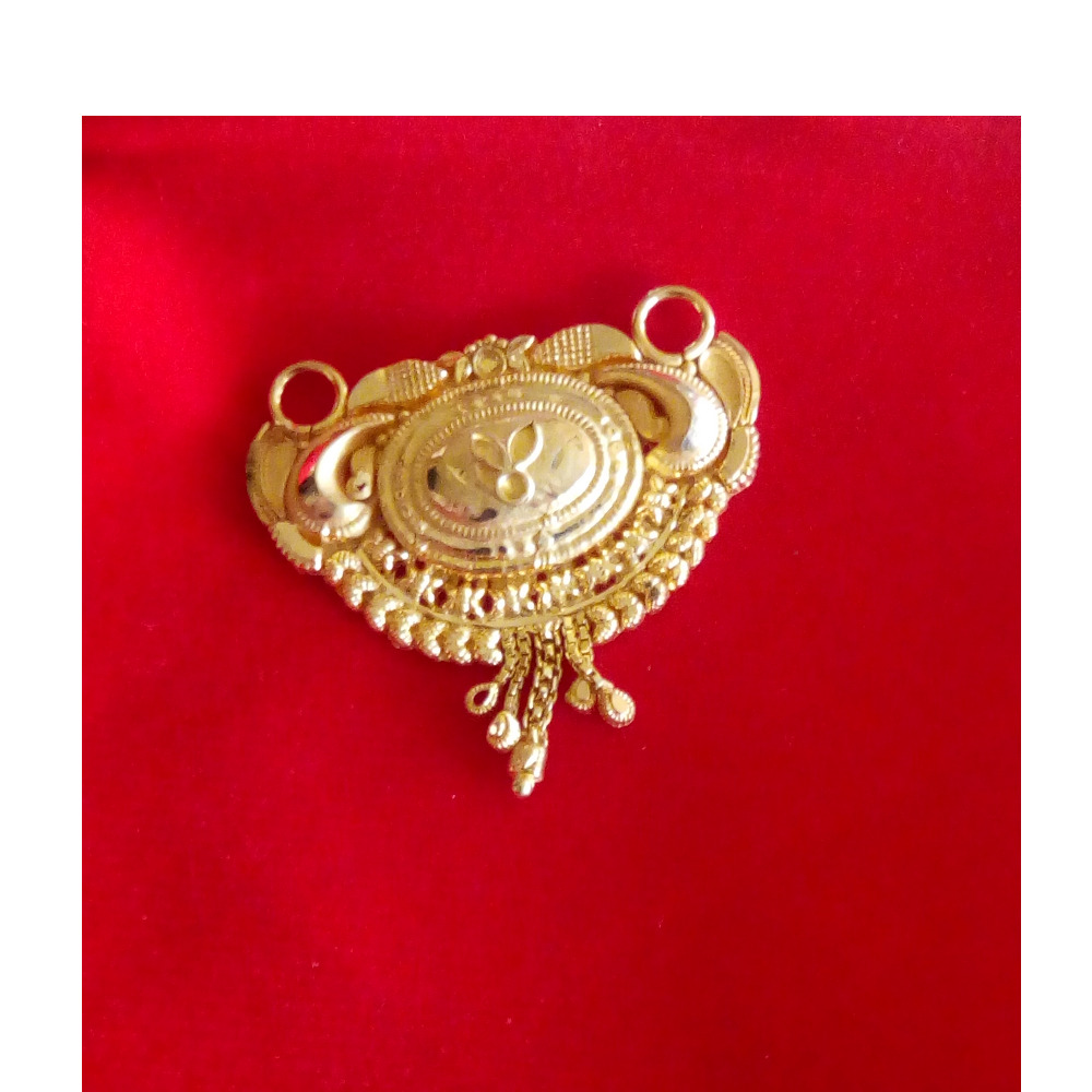 Indian Traditional 916 Gold Ladies Pendant - Image 3
