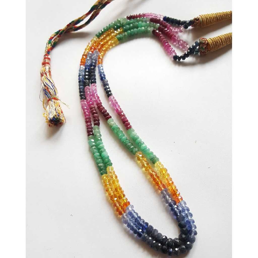 Fancy Coloring Gemstone Necklace
