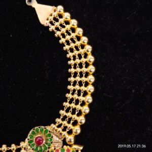 22kt Gold Antique Colorful Necklace Set