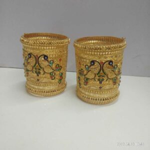 22KT Gold Peacock Design Rabari Gath Chud