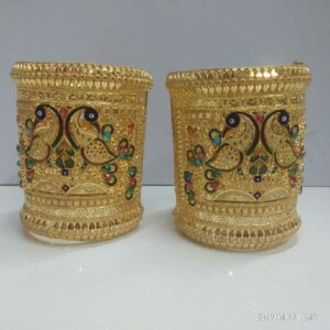 22KT Gold Peacock Design Rabari Gath Chud