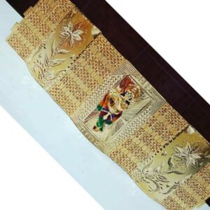 22KT Gold Handmade Krishna Design Broad Gents Bracelet