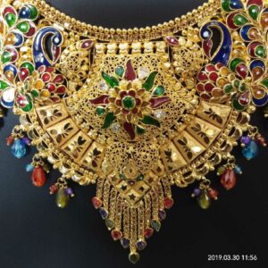 22KT Gold Antique Rabari Gath Double Haar