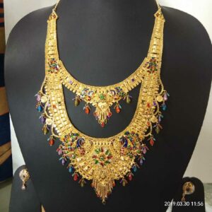 22KT Gold Antique Rabari Gath Double Haar