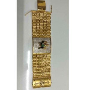 916 Gold Handmade Bharwadi Gents Bracelet