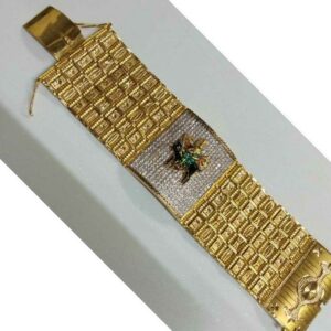 916 Gold Handmade Bharwadi Gents Bracelet