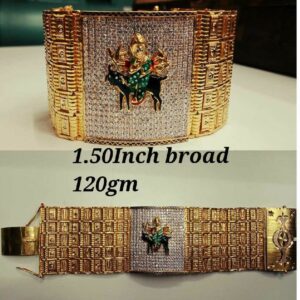 916 Gold Handmade Bharwadi Gents Bracelet