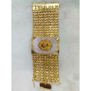 22KT Gold Lion Design Bahubali Gents Bracelet