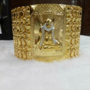 22KT Gold Handmade Bapa Sitaram Gents Bracelet
