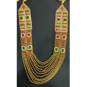 22KT Gold Bridal Rabari Broch Mala