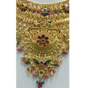 22KT Gold Handmade Rabari Necklace Set