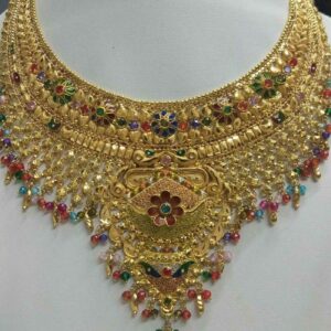 22KT Gold Handmade Rabari Necklace Set