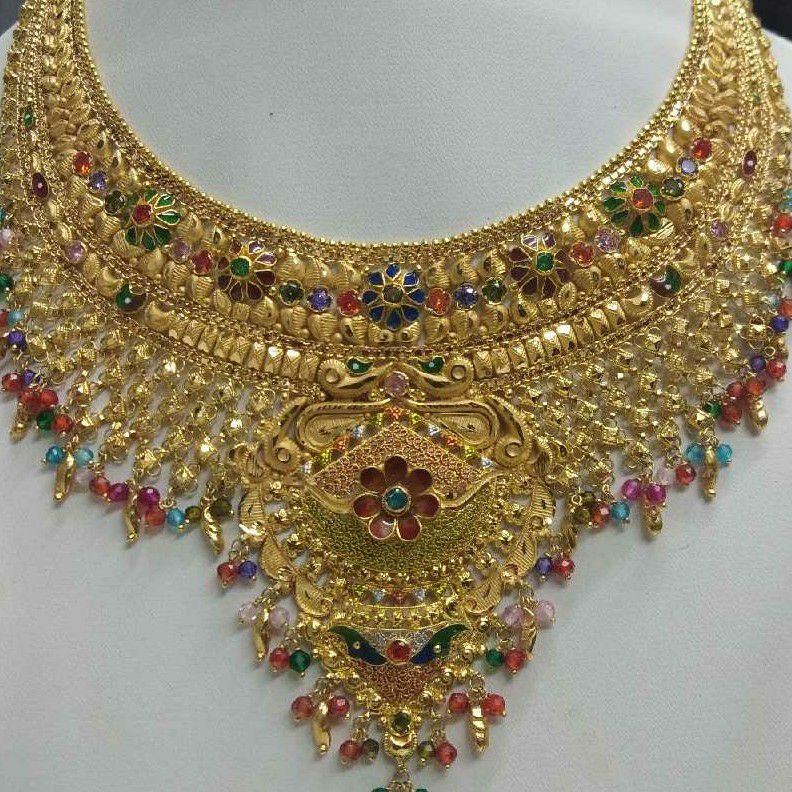 22KT Gold Handmade Rabari Necklace Set