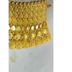 22KT Handmade Gold Antique Choker Set