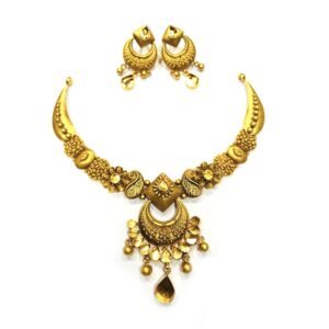 22KT Gold Antique Tribal Necklace Set