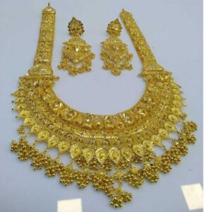 916 Exclusive Design Gold Necklace Set