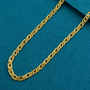 22k 916 gold modern design gents chain