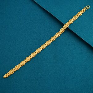 22k gold fancy plain casting gents lucky