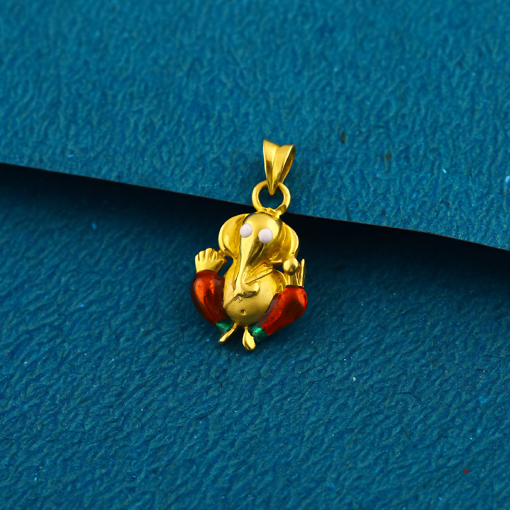 22K 916 Ganpati Ji Design Premium Pendant For Everyone