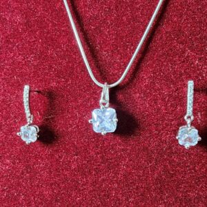925 Sterling Silver Chain Pendant Set