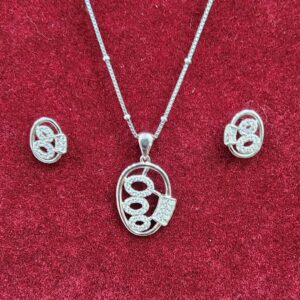 925 Sterling Silver Chain Pendant Set