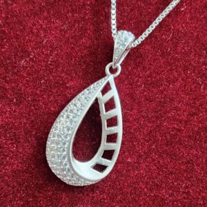 925 Sterling Silver Chain Pendant Set