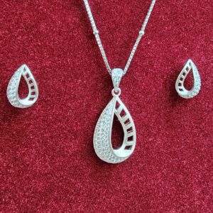 925 Sterling Silver Chain Pendant Set